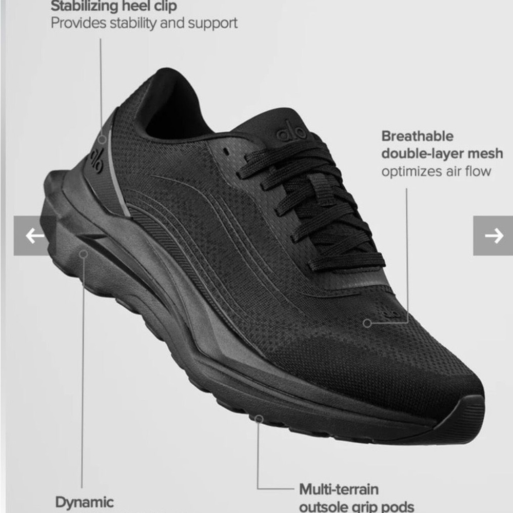 ALO Yoga Black Women's Sneakers
